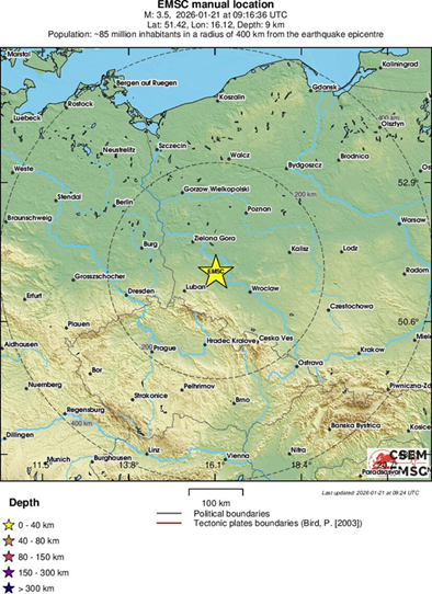 Wstrząs z dnia 21 stycznia 2026