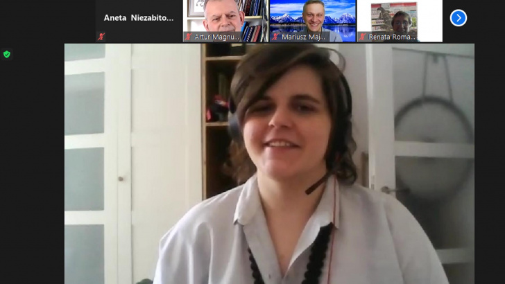 dr Joanna Doroszkiewicz, fot. screen obrona on-line