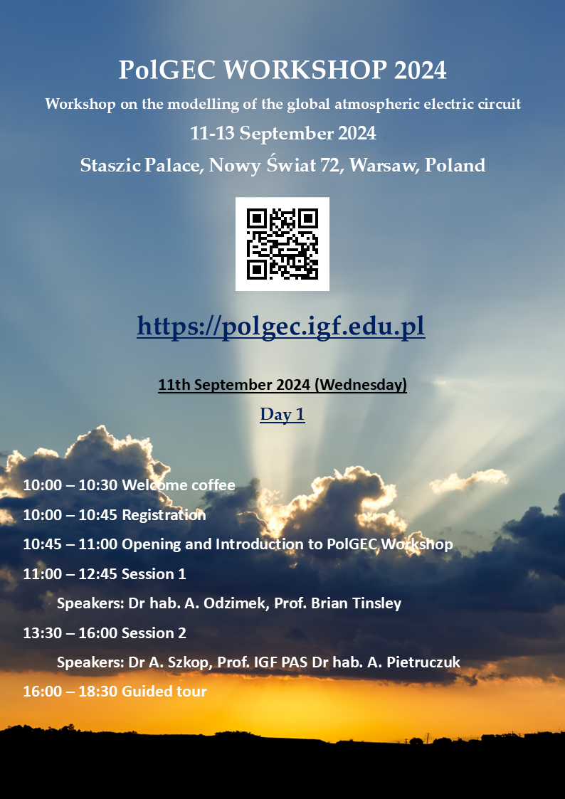 PolGEC24 Workshop in Warsaw