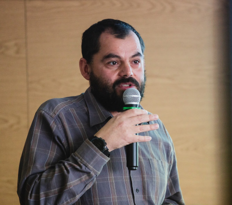 prof. Mateusz Moskalik w trakcie prezentacji, fot. MFiPR