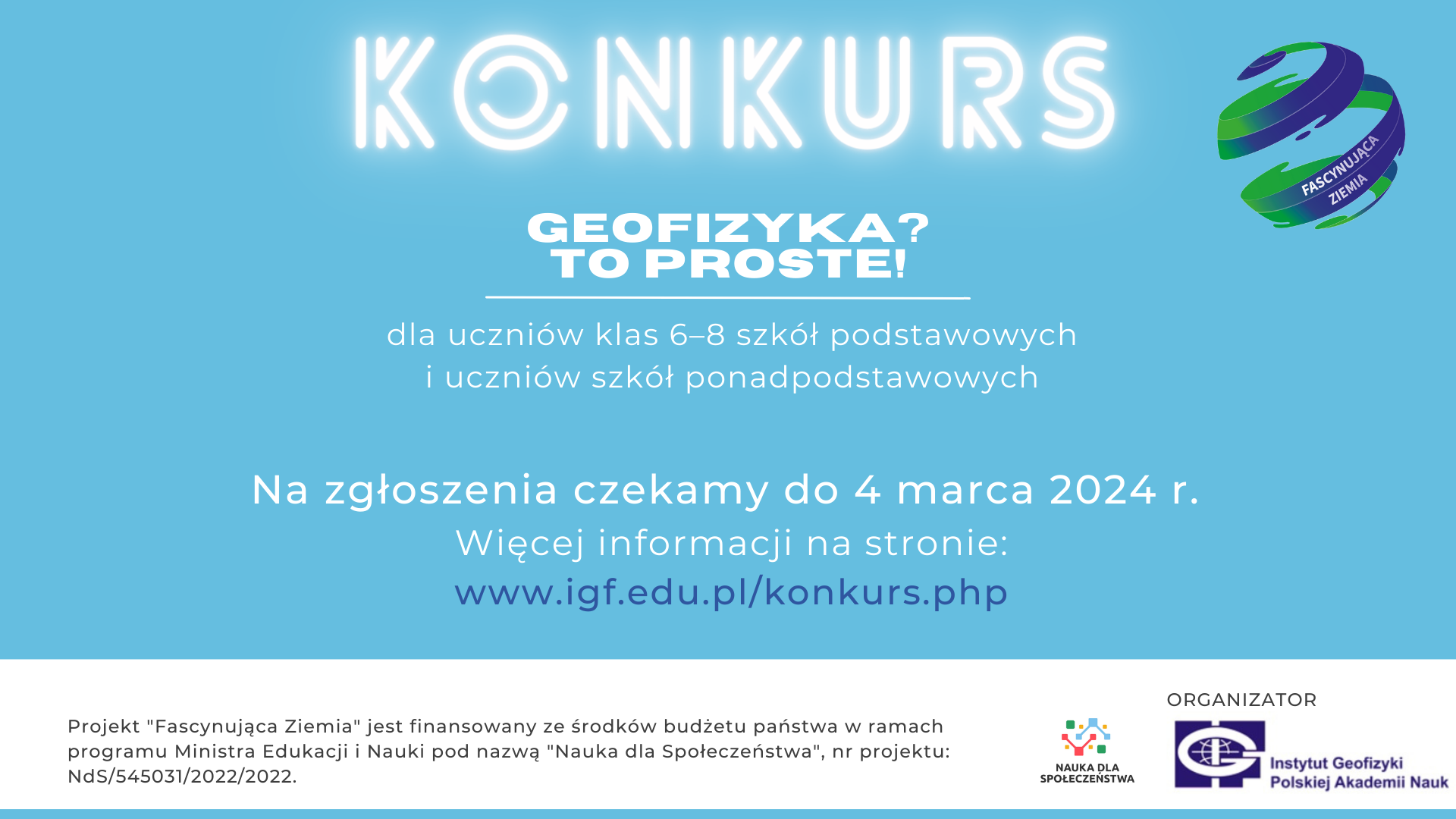 Konkurs Geofizyka? To proste!